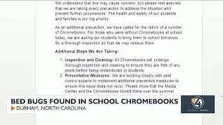 Bed bugs found in school Chromebooks