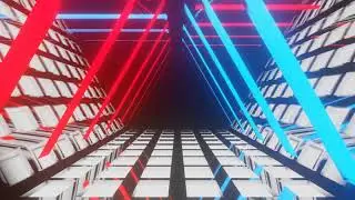 Red and Blue Triangles and Mirror Hall