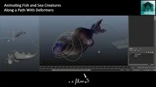 How To Animate Along a Path With Deformers Using Autodesk Maya | Animation Tutorial