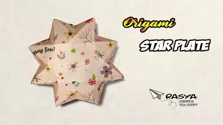 Origami 8 Sided Star Plate