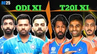 INDIA ODI XI vs INDIA T20I XI 🏏| Last Over Thriller | Real Cricket 25 V4 |