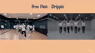 DRIPPIN 드리핀 FREE PASS Choreography vs Original (Born Black)