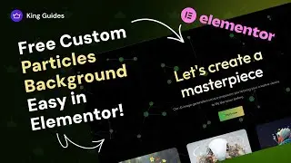 How to Create Particles Background in Elementor for Free? - King Addons for Elementor