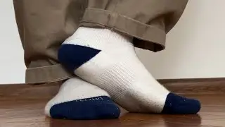 Sweaty white nike socks