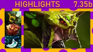 ✨Venomancer 85% Kill participation! Hard Support Highlights 7.35b - Dota 2 Top MMR