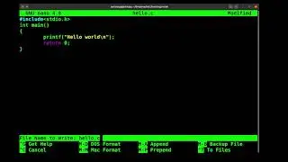Compiling C program under Ubuntu GNU/Linux