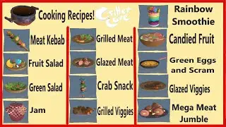 Cooking Recipes / Ingredients, fruit salad, crab snack - CRITTER COVE