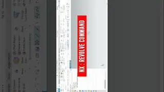 Nx : revolve command | how to use revolve in nx 12 | nx 12 tutorials for beginners