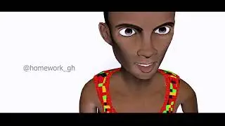 African Boy Running (3D Animation)