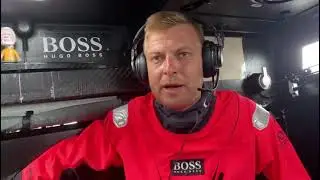 Co-skipper Ollie Heer speaks from onboard HUGO BOSS ahead of the start of the Rolex Fastnet Race