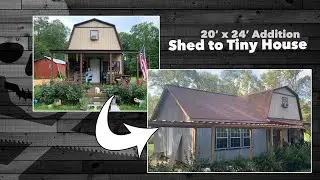 Addition to a Shed to Tiny House. So Much Room for Activities!
