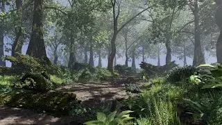 UPBGE -  [ C2/2] Realistic forest with particle system