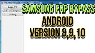 Samsung FRP tool For PC | Google Account tool Android 8,9,10