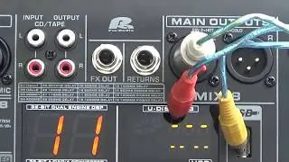 Consola PA PRO AUDIO MIX-8  Professional 8CH mixer