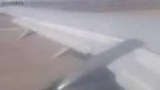Iraqi Airways airplane take off  from Baghdad airport to Amm