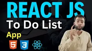 🚀React JS Project From Scratch in Hindi | How To Create A Todo List App