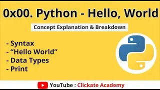 Hello World, Syntax & Data Types in Python | 0x00. Python - Hello, World