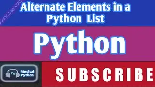 Alternate Elements in a Python List