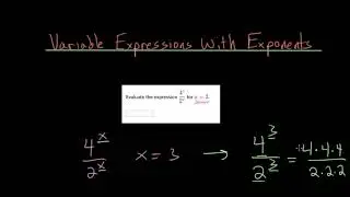 Variable Expressions With Exponents