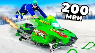 I BOUGHT a $10,000  Lamborghini Snowmobile!!