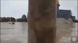 Al-Aqsa Mosque with raining 🌧️🌧️☔😍😍 #shorts