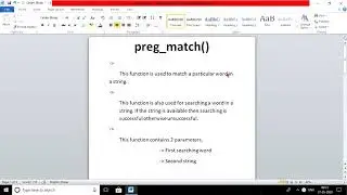 Preg_match() function in php| php programming|function in php| learn php |technical Shekhar ji