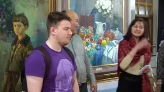 Художник Рустем Хузин на "Арт-Екатеринбург" --2017