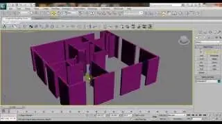 3ds Max House Modeling Tutorial: Interior Building Wall Design Using Extrude Modifier