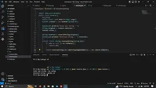 Reverse of a string is given by user in Java programming | JAVA Programming | BP CODING