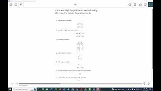 Equation Editor Equations with WordToEPUB