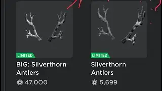 BIG SILVERTHORN ANTLERS JUST WENT LIMITED - ROBLOX MEMORIAL DAY SALE 2022