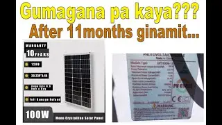 100w Solar Panel Jinko Tiger Neo from Lazada after 11months Review