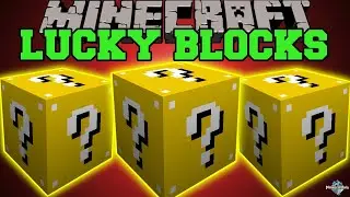 Minecraft ломаю лаки блоки в деревне для защиты?!! про сломал лаки блоки!!!!