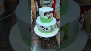 Beautiful Jungle Safari Theme Cake #shorts #cake #stepcake