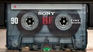 Cassette Tape Spinning + Tape Hiss Sound - Analog Effects (1 minute)