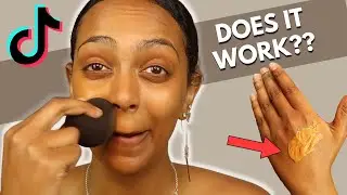 Testing This Viral TikTok Makeup Hack... Does it work?? 😐 | Try & Tell