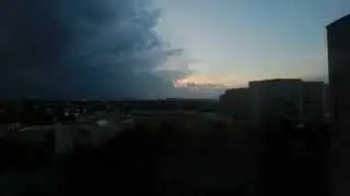timelaps таймлапс гроза в Саратове