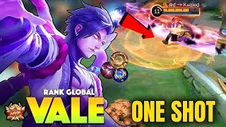 ONE -SHOT !! VALE BEST BUILD & GAMEPLAY 2021 ~ VALE TOP GLOBAL 2021 ~ VALE MOBILE LEGENDS
