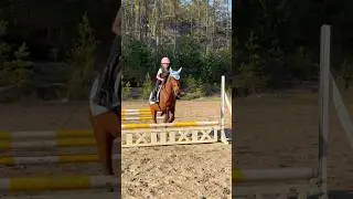Jumping lesson with Ella & Tarzan🐎💨 