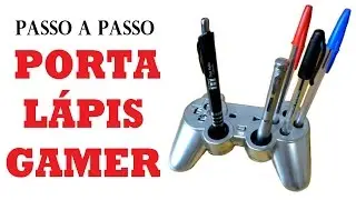 Improvise um porta canetas com controle de PLAY STATION !!!