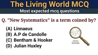 The living World Class 11 Biology MCQ | Biology MCQ 2024 | NEET 2024 MCQ