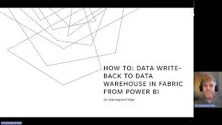 How to: Data Write Back to Data Warehouse in Fabric from Power BI & Power Apps: Jon Vöge