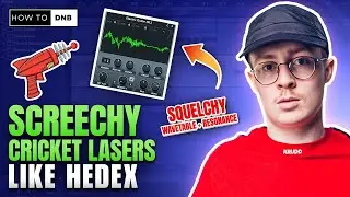 HEDEX TUTORIAL: Cricket Laser Bass - Belgian Jumpup DNB Tutorial