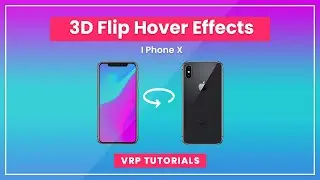 How to create 3D Flip Card Hover Effects | Using CSS Properties | CSS Tutorial #VRPTutorials