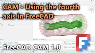 How to Generate 4th Axis CNC G-Code | Rotary Machining Tutorial in FreeCAD 1.0