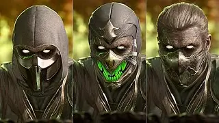 Noob Saibot ALL MASKS Gear Showcase - MK1