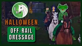Halloween Off-Rail Dressage with Emerald Haunters! 👻