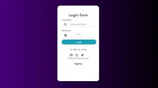 Login Form Design| Create Simple login form in bootstrap| Design Login form in Html & CSS|