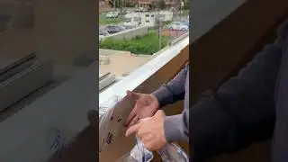HOW TO COVER A HANDRAIL - SETTING UP A GLASS WINDOW ON THE WALL- UNWRAP  