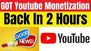 Reused Content Monetization Problem Solve in 2 Hours After Appeal Video 2023